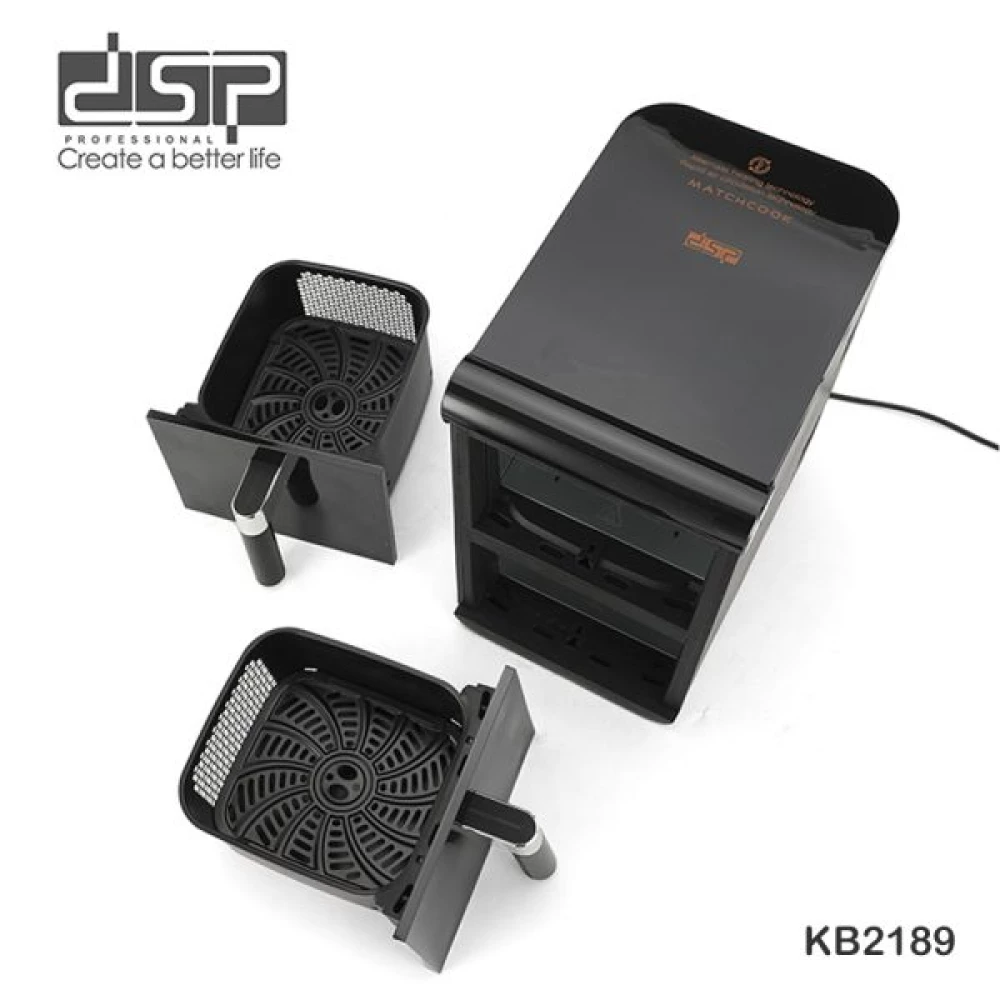 Friteuse Sans Huile DSP KB2189 Double Panier 6+6 Litres