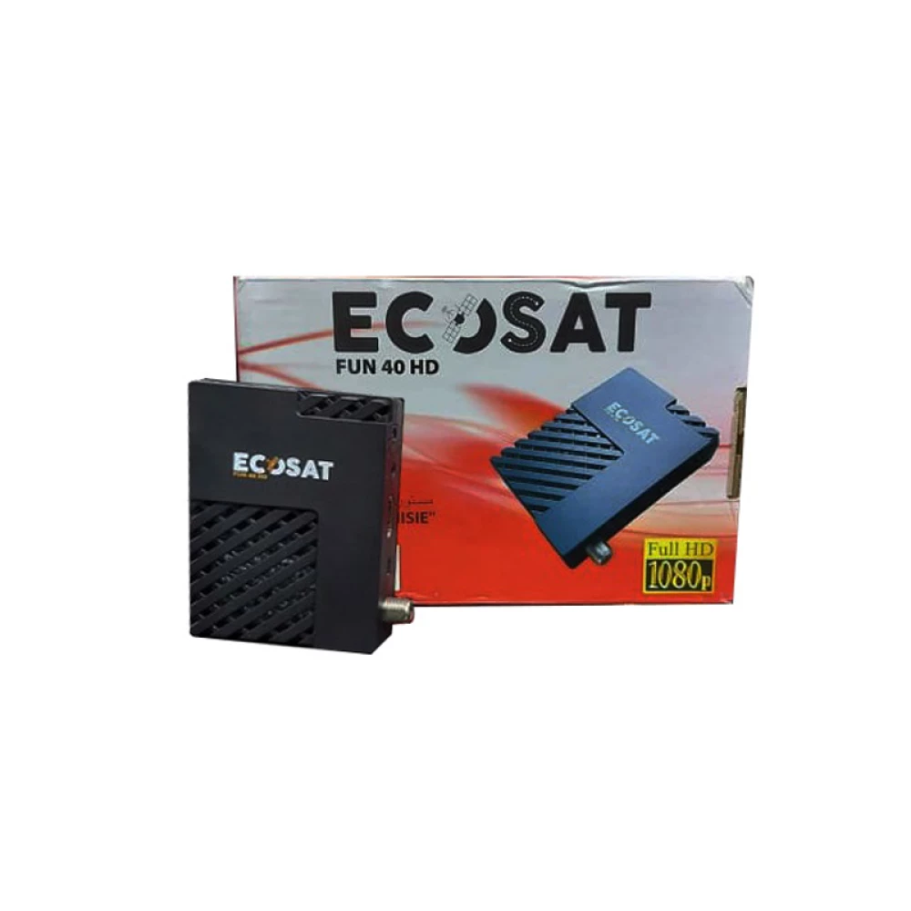 RÉCEPTEUR ECOSAT FUN 40 + 12 MOIS FUN + ABONNEMENT GRATUIT