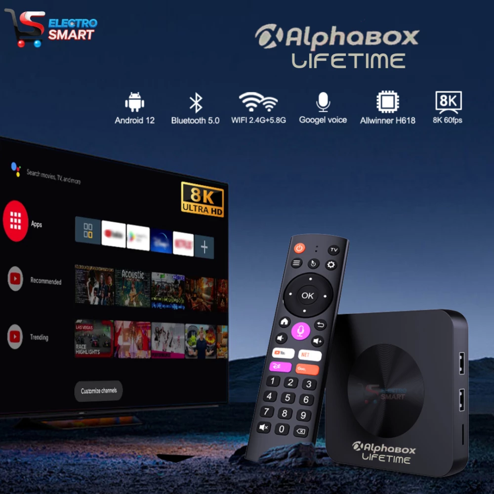prodBOX TV ANDROID ALPHABOX LIFETIME 4G/64G 8Kuct