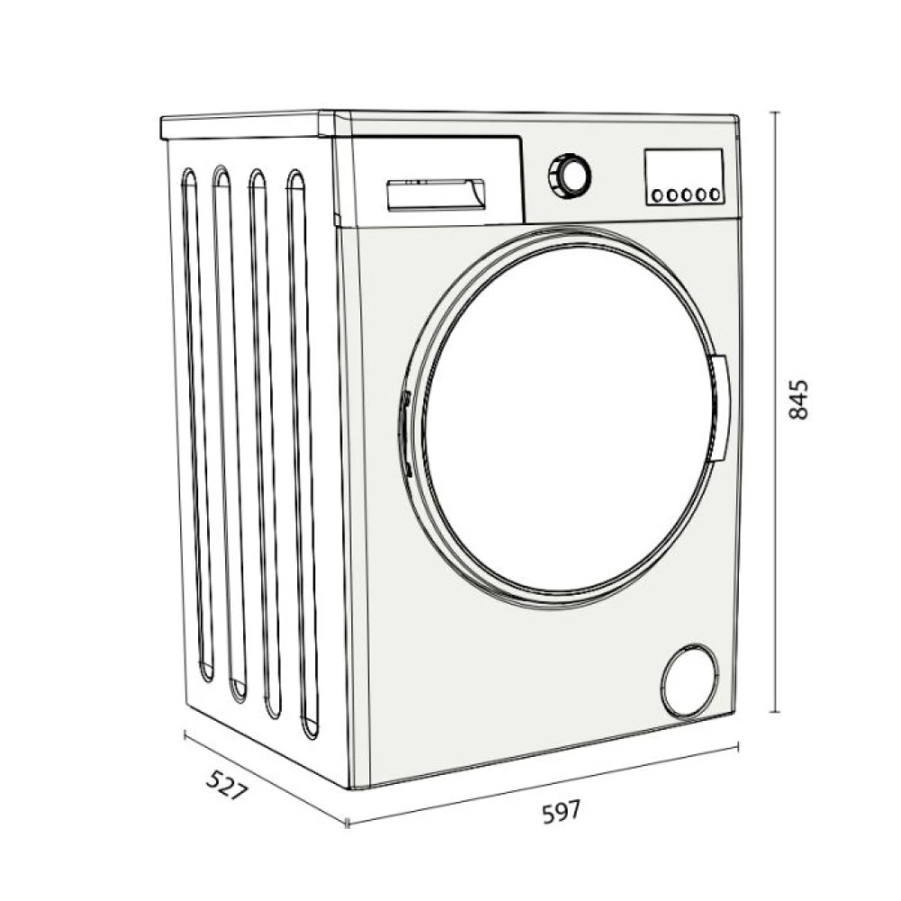prodLave linge Frontal FOCUS F1208G 8kg - Grisuct