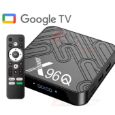 Boîtier X96Q ATV, Android 12, ALLWINNER H618, avec télécommande vocale BT
